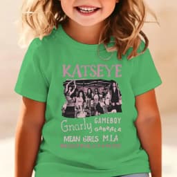 Youth Girl Cotton Streetwear Hot Katseye Print T Shirt Kids Summer Clothes Girls Short Sleeve T-Shirt Children's Fashion Tops