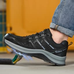 Insulated Plastic Toe Cap Safety Shoes Work Boots Electrical Hazard Protection Slip Resistant Lightweight