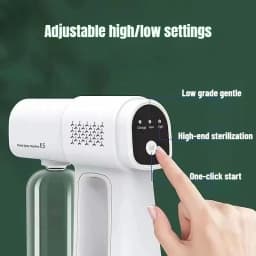 350ML Electric Nano Blue Light Steam Spray K5 Wireless Fogging Disinfection Sprayer Gun Atomization Sanitizer Machine