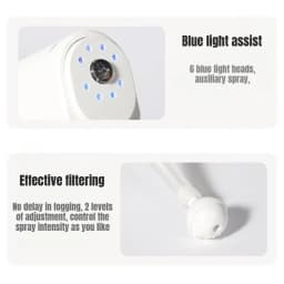 350ML Electric Nano Blue Light Steam Spray K5 Wireless Fogging Disinfection Sprayer Gun Atomization Sanitizer Machine