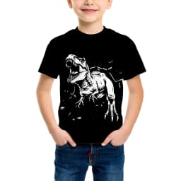3D Tiger Pattern Printing Fashion T-Shirt Tiger Element Printing Summer New Boy Personalized Cool Tops Kids Funny T Shirt