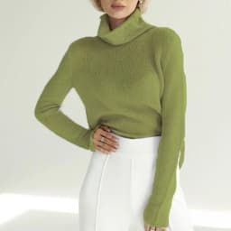 Fashion Knitted Chic Bottom Sweaters Hollow Out Casual Turtleneck Pullover Soft Base Style Pullovers Travel Wear