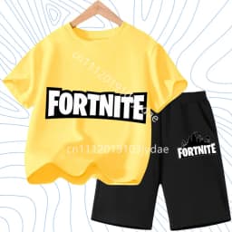 T-shirts Fortress Night Print Tees Gift FortnitesT-shirt Shorts for Boys Girl Tee Pants Set Summer 2pcs Children Clothing Tops