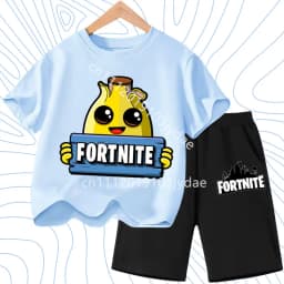 T-shirts Fortress Night Print Tees Gift FortnitesT-shirt Shorts for Boys Girl Tee Pants Set Summer 2pcs Children Clothing Tops