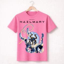 Movie Project Hail Mary Ryland Grace & Rocky Graphic 100%Cotton Unisex Shirt 2026 Summer New Fashion Y2k Short Sleeve Tshirt