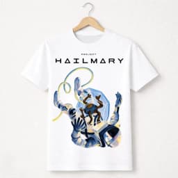 Movie Project Hail Mary Ryland Grace & Rocky Graphic 100%Cotton Unisex Shirt 2026 Summer New Fashion Y2k Short Sleeve Tshirt