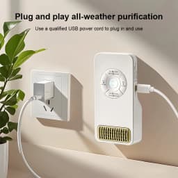 1PC, Smart Home Air Purifier, Built-in Sensor, Automatically Stops Working, Runs Without Maintenance, USB Plug-In Use, High Powe