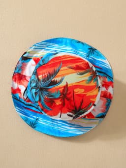 3pcs Summer Boys Hawaiian Vacation Set, 3-12Y, Tropical Palm Tree Print Shirt & Shorts with Bucket Hat, Cool Stylish, Beach Wear