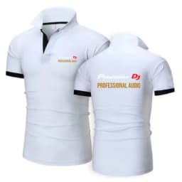 Pioneer DJ 2026 Men's New Summer Printing Fashion Polo Shirts Comfortable Short Sleeves Cotton Harajuku Casual Sport Top