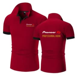 Pioneer DJ 2026 Men's New Summer Printing Fashion Polo Shirts Comfortable Short Sleeves Cotton Harajuku Casual Sport Top