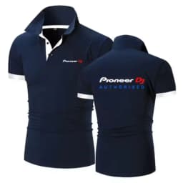 Pioneer DJ 2026 Men's New Summer Printing Fashion Polo Shirts Comfortable Short Sleeves Cotton Harajuku Casual Sport Top