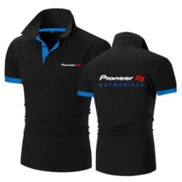 Pioneer DJ 2026 Men's New Summer Printing Fashion Polo Shirts Comfortable Short Sleeves Cotton Harajuku Casual Sport Top