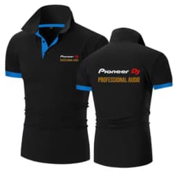 Pioneer DJ 2026 Men's New Summer Printing Fashion Polo Shirts Comfortable Short Sleeves Cotton Harajuku Casual Sport Top