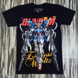 Mobile Suit Gundam Anime THE WITCH OF MERCURY STRIKE FREEDOM F90 Printed T-shirt Men's and Women's T-shirt Men's Top 2026 Summer