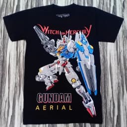 Mobile Suit Gundam Anime THE WITCH OF MERCURY STRIKE FREEDOM F90 Printed T-shirt Men's and Women's T-shirt Men's Top 2026 Summer