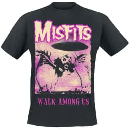 Splat Art Glow in The Dark Misfits T-Shirt Men Women Metal Rock Band Graphic Tee 100% Cotton Summer Streetwear Top