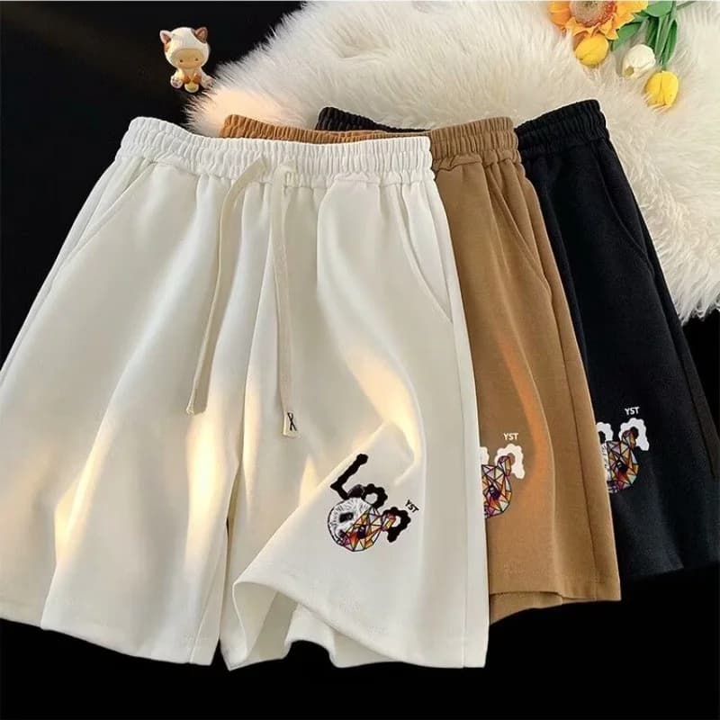 【 M-8XL 】American Trendy Shorts Summer Thin Loose Sports Straight Shorts Fashion Oversized Shorts for Men