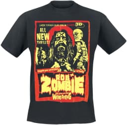 Glow in The Dark Rob Zombie T-Shirt Men Women Metal Rock Band Graphic Tee 100% Cotton Summer Streetwear Top