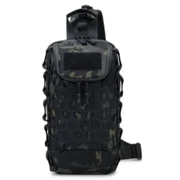 New Black Crossbody Chest Pack Durable Waterproof Sling Shoulder Backpack Large Capacity Crossbody Bag Hiking