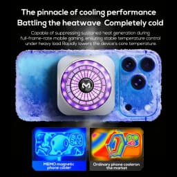 MEMO New CX21 Mobile Phone Cooler Semiconductor Cooling Radiator Magnetic/Back-clip 2 in 1 for IPhone Android Gaming Accessories