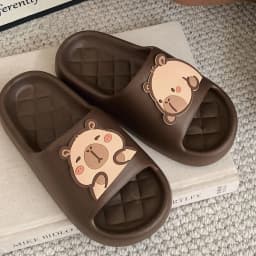 2026 new Cute Capybara Design Thick Sole Women Slippers Slides Bathroom Beach Indoor Sandals Summer Couple Shoes