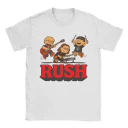 Rush Model Black Tour Concert Cotton T-Shirt For Men Summer Rush Band Funny T-Shirts Trending Tees Plus Size Wholesale Tops