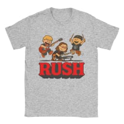 Rush Model Black Tour Concert Cotton T-Shirt For Men Summer Rush Band Funny T-Shirts Trending Tees Plus Size Wholesale Tops