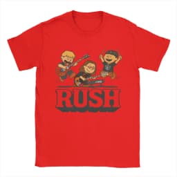 Rush Model Black Tour Concert Cotton T-Shirt For Men Summer Rush Band Funny T-Shirts Trending Tees Plus Size Wholesale Tops