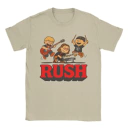 Rush Model Black Tour Concert Cotton T-Shirt For Men Summer Rush Band Funny T-Shirts Trending Tees Plus Size Wholesale Tops