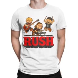 Rush Model Black Tour Concert Cotton T-Shirt For Men Summer Rush Band Funny T-Shirts Trending Tees Plus Size Wholesale Tops