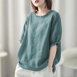 Women's Summer Retro Round Neck Women's Clothing Office Lady Fashion New Arrival Trendy Comfortable