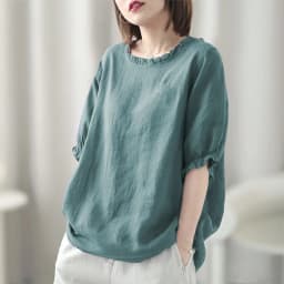 Women's Summer Retro Round Neck Women's Clothing Office Lady Fashion New Arrival Trendy Comfortable