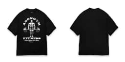 AGONGYM Men's T-Shirt Fitness Bodybuilding Graphic Tee Cotton Gym Workout Shirt "Where Legends Are Made" Casual Streetwear