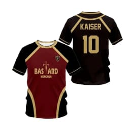 Jersey Futsal Pattern Vl Replika Anime Bastard Munich Summer Men's and Women's 3dt Shirt Casual Sports T Shirt Top