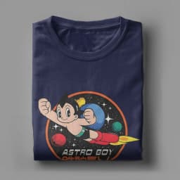 Astro Boy T-Shirts Men Vintage Cotton Tee Shirt Crew Neck Short Sleeve T Shirt Gift Idea Clothes