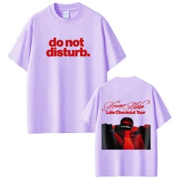 Young Miko Late Checkout Tour 2026 Print Tshirt Men Women Hip-hop T-shirts Short-sleeved Loose Casual Cotton Streetwear T-shirts