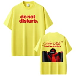 Young Miko Late Checkout Tour 2026 Print Tshirt Men Women Hip-hop T-shirts Short-sleeved Loose Casual Cotton Streetwear T-shirts