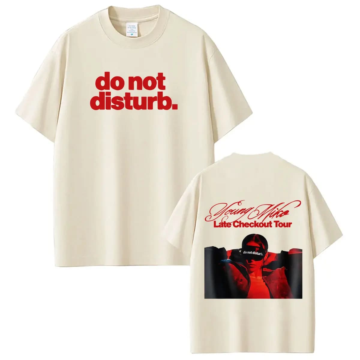 Young Miko Late Checkout Tour 2026 Print Tshirt Men Women Hip-hop T-shirts Short-sleeved Loose Casual Cotton Streetwear T-shirts