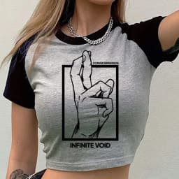 Jujutsu Kaisen crop top women scene vintage graphic clearance sales harajuku top tees japanese anime summer gothic manga