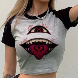 Jujutsu Kaisen crop top women scene vintage graphic clearance sales harajuku top tees japanese anime summer gothic manga