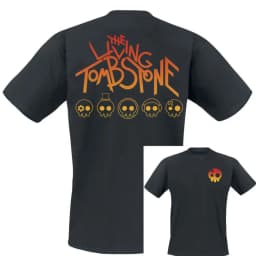 Grandient Skull The Living Tombstone Band T-Shirt Cotton Graphic Tee Men Women Summer Streetwear Top