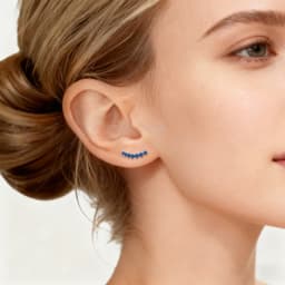 F136 Titanium Labret Piercing Clear CZ Internal Thread Flat Back Earrings for Helix Tragus Cartilage Jewelry