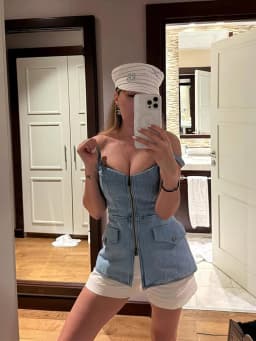 Fashion Women's Denim Vest Top Sling Double Zipper Sleeveless Backless Tank 2026 Spring Summer Lady All-matching Outwears New