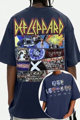 Def Leppard Band TShirt Mens Womens Cotton Tees Summer Casual Short Sleeve Round Neck Clothing Loose Trend Unisex Tee