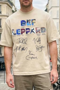 Def Leppard Band TShirt Mens Womens Cotton Tees Summer Casual Short Sleeve Round Neck Clothing Loose Trend Unisex Tee