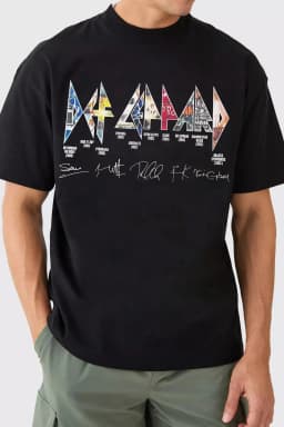 Def Leppard Band TShirt Mens Womens Cotton Tees Summer Casual Short Sleeve Round Neck Clothing Loose Trend Unisex Tee
