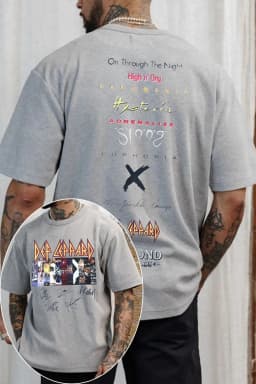 Def Leppard Band TShirt Mens Womens Cotton Tees Summer Casual Short Sleeve Round Neck Clothing Loose Trend Unisex Tee