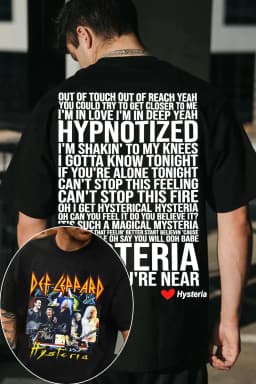 Def Leppard Band TShirt Mens Womens Cotton Tees Summer Casual Short Sleeve Round Neck Clothing Loose Trend Unisex Tee
