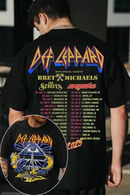 Def Leppard Band TShirt Mens Womens Cotton Tees Summer Casual Short Sleeve Round Neck Clothing Loose Trend Unisex Tee