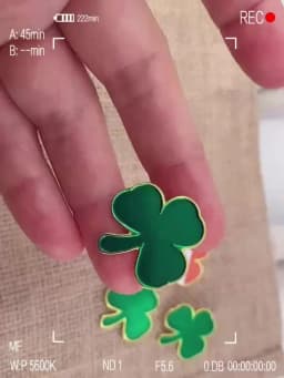 5/10/50/100 Pcs St. Patrick's Day Shamrock Pins Green Enamel Three Leaf Clover Lapel Pin Ireland Irish Souvenir Gift Bulk